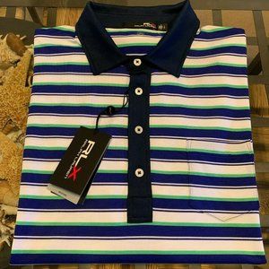 $90 RLX RALPH LAUREN MENS L POLO GOLF SHIRT NWT